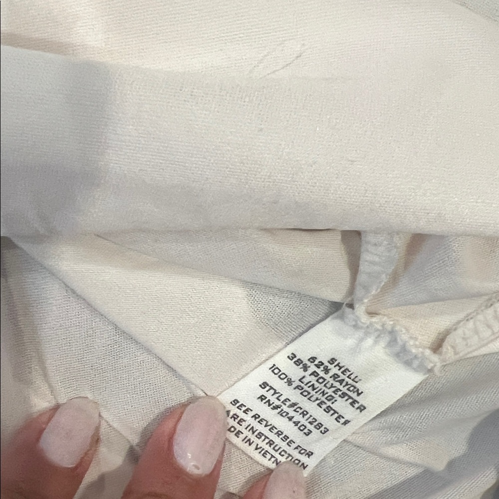 Mine Colorblock Ruffle Sundress - White, Cream & Rust M - Picture 6 of 8